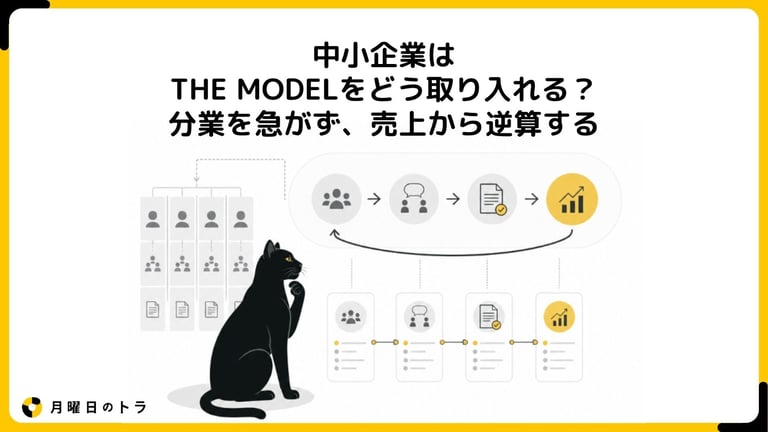 中小企業はTHE MODELをどう取り入れる？分業を急がず、売上から逆算する